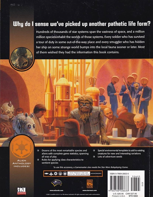 Star Wars D20 - Alien Anthology (Genbrug)